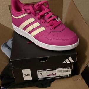 Adidas women’s Sneakers in Pink and White